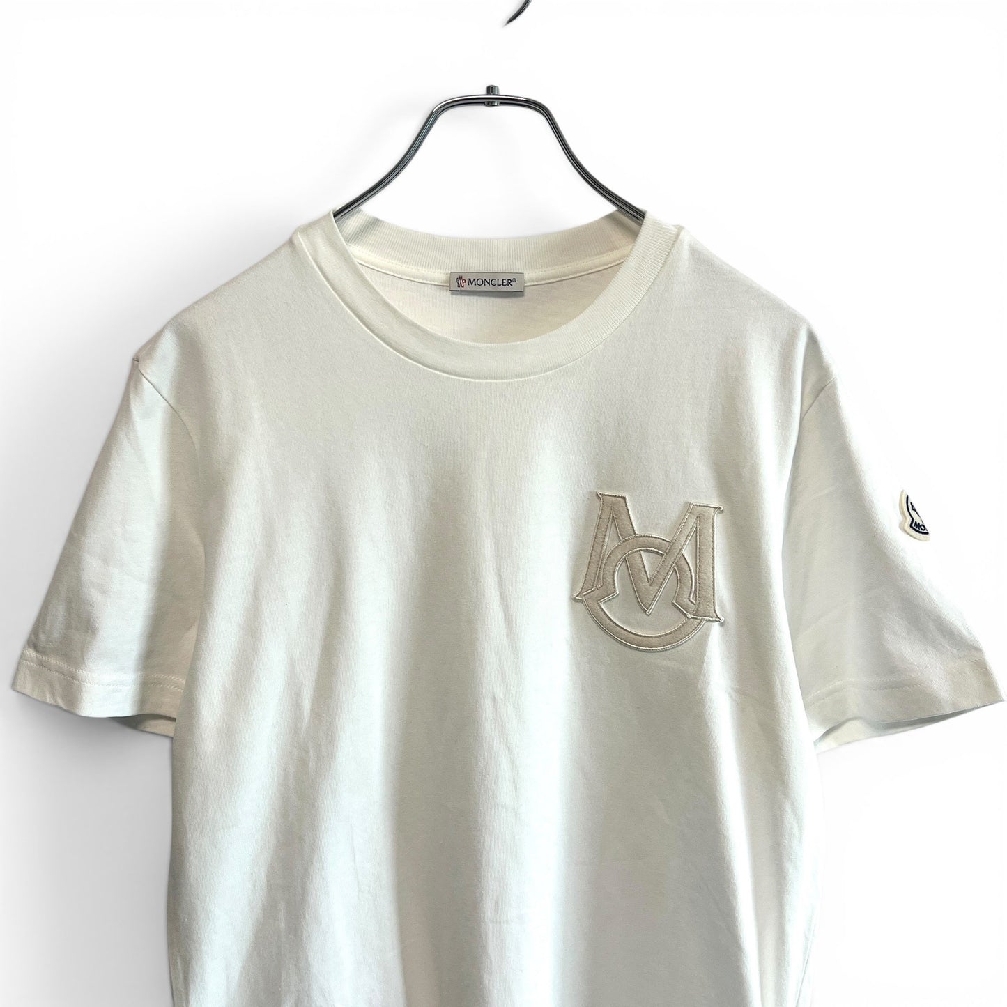 モンクレール 現行 Tシャツ モノグラムパッチ