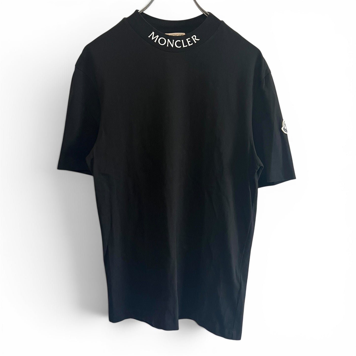 モンクレール Tシャツ モックネック 肩ロゴ