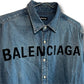 BALENCIAGA バレンシアガ　デニムシャツ
