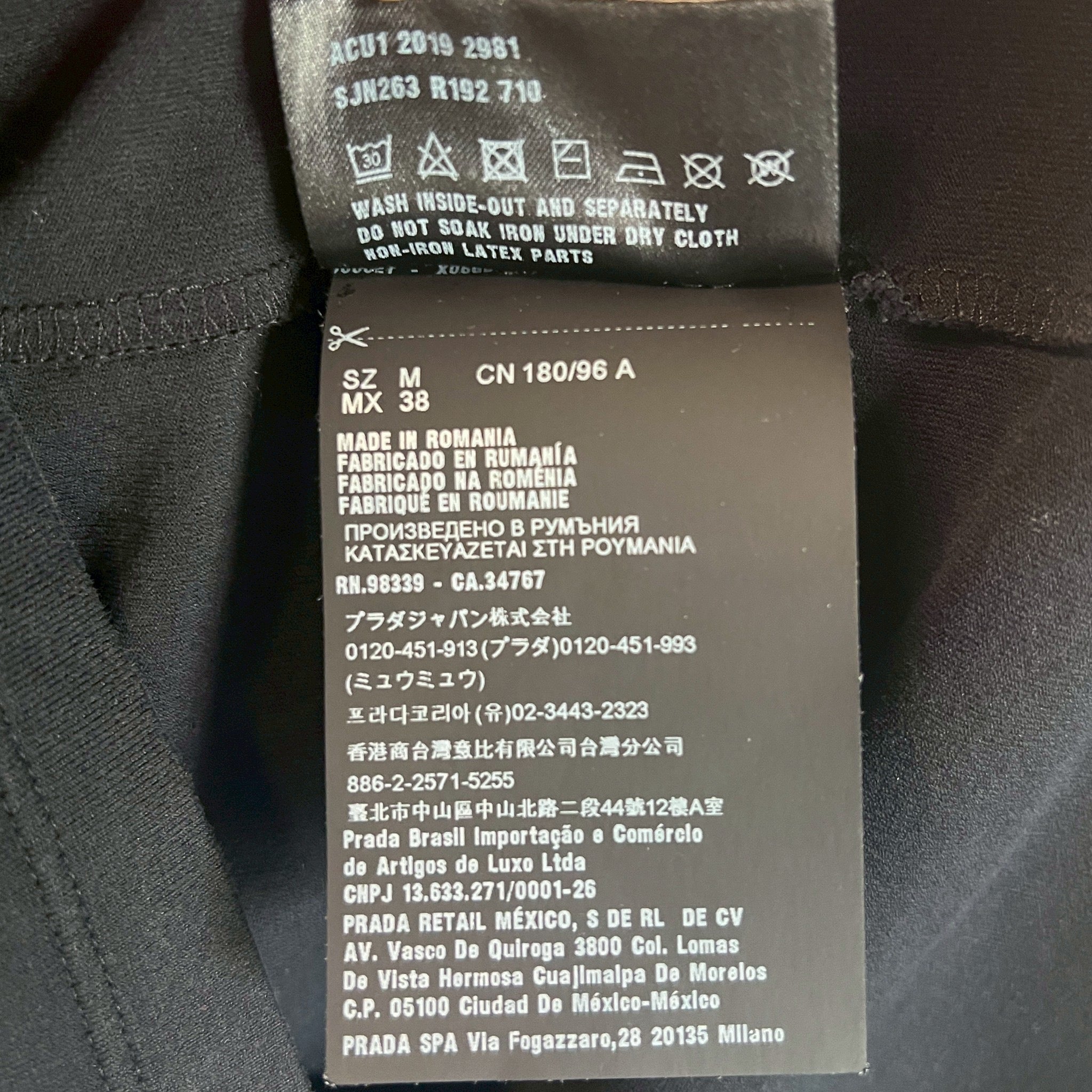 PRADA プラダ ポロシャツ 長袖 ラバーロゴ – REKNOW