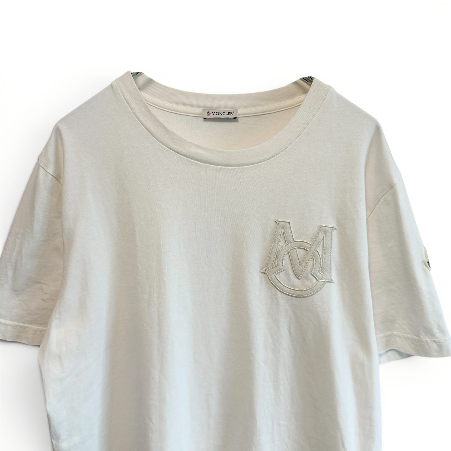 モンクレール 現行 Tシャツ モノグラムパッチ
