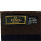 FENDI scarf Zucca pattern brown stripes
