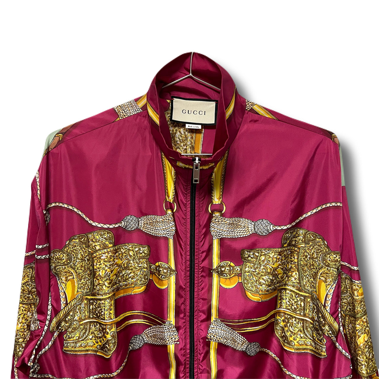GUCCI グッチ　ナイロンジャケット　スカーフ柄