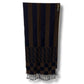 FENDI scarf Zucca pattern brown stripes