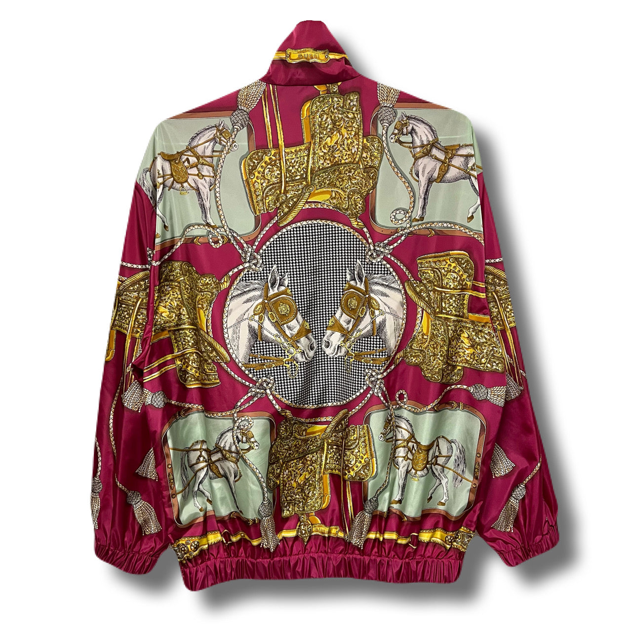 GUCCI グッチ　ナイロンジャケット　スカーフ柄