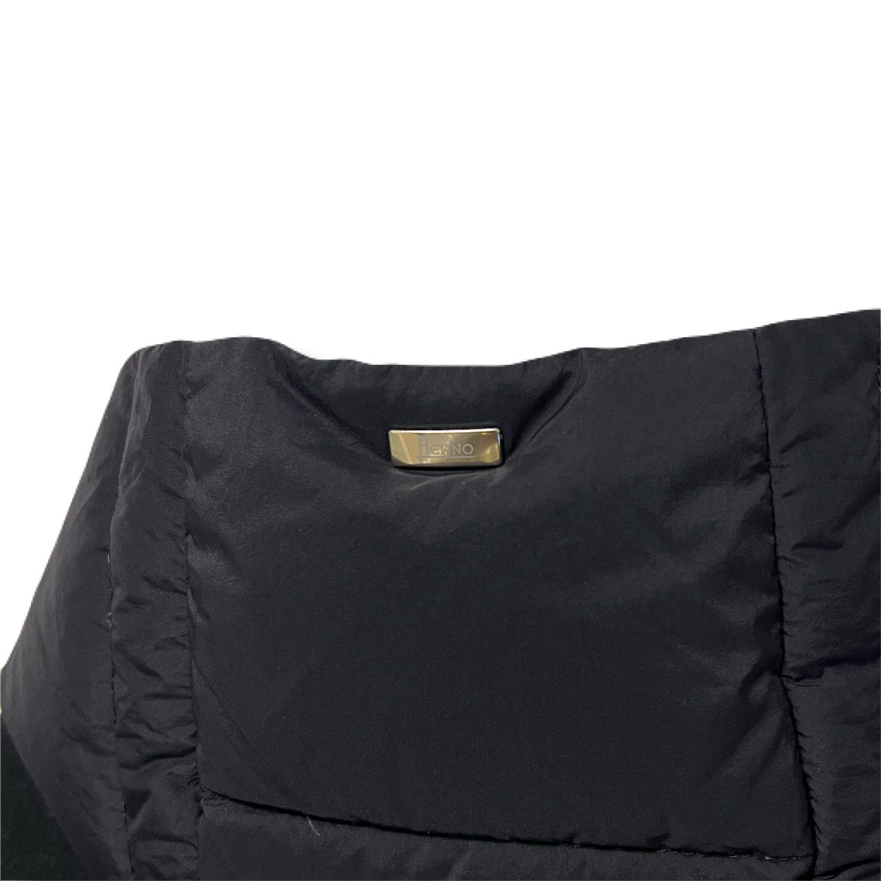 HERNO Hooded down coat with wool inserts