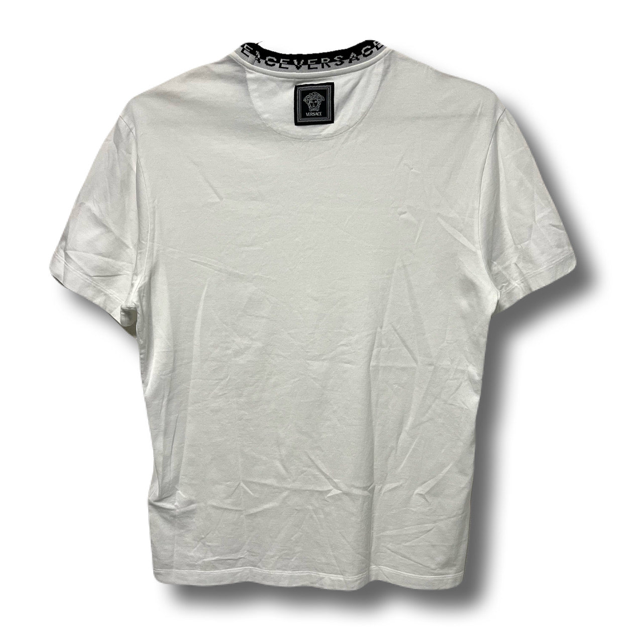 VERSACE ヴェルサーチ　ヴェルサーチェ　Tシャツ　ホワイト　モックネック