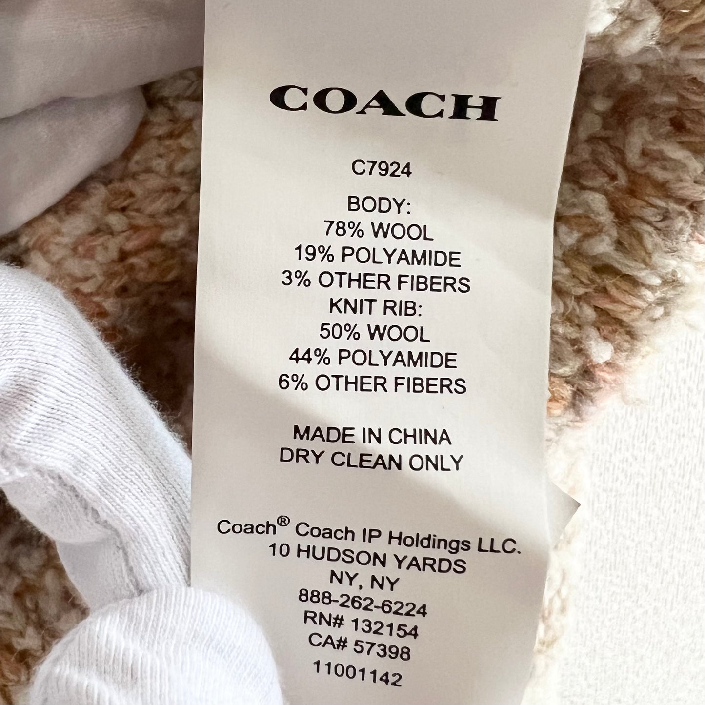 COACH コーチ　カーディガン　シグネチャー