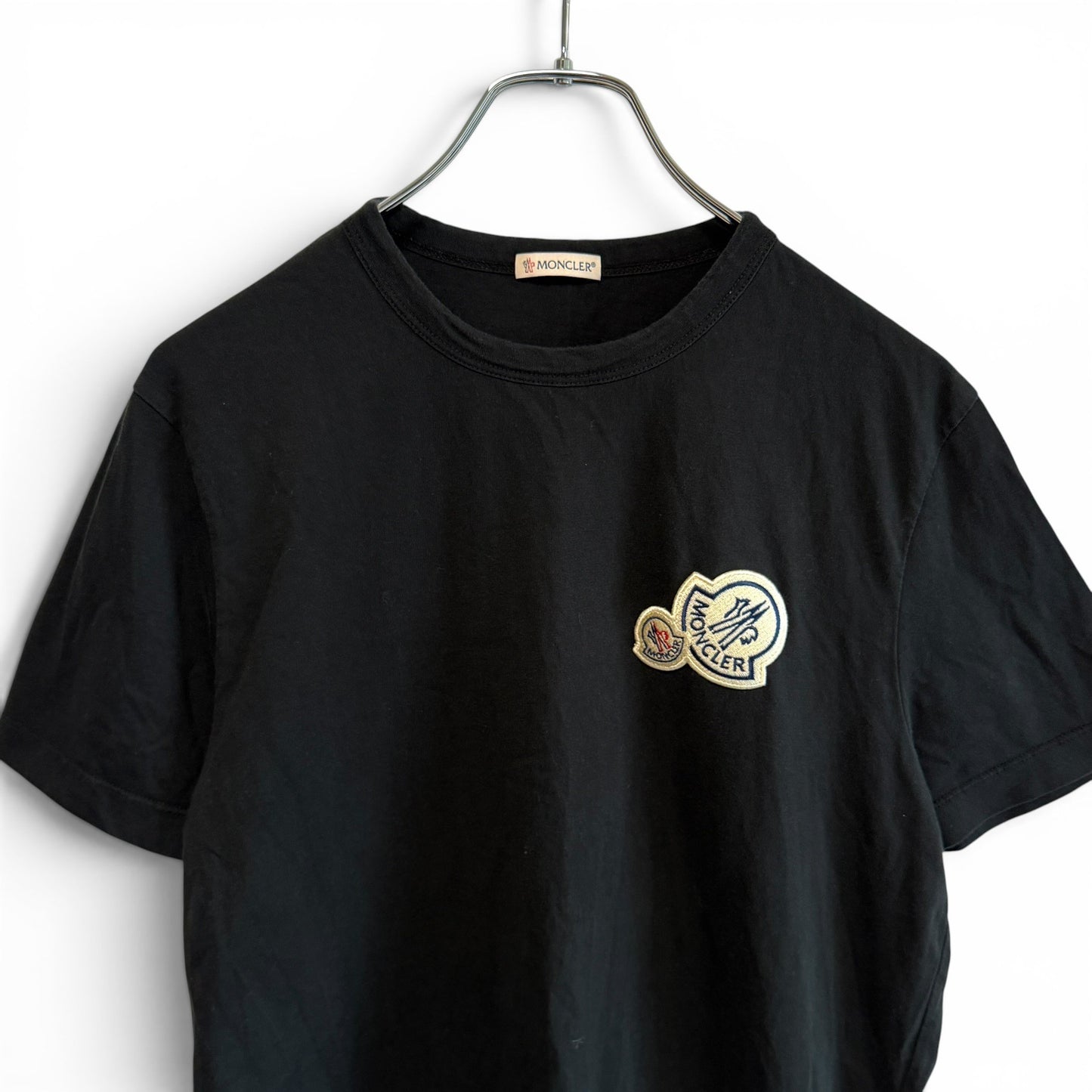 モンクレール Tシャツ ダブルロゴパッチ