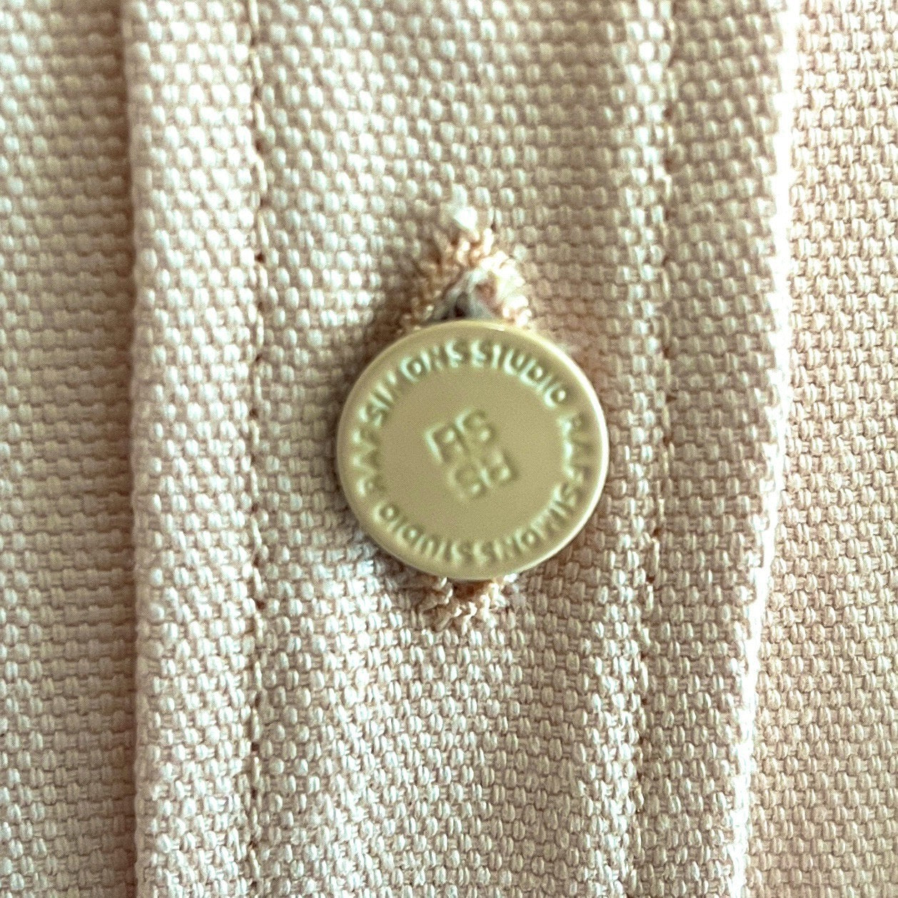 ラフシモンズ 23SS デニムシャツ ワッペン