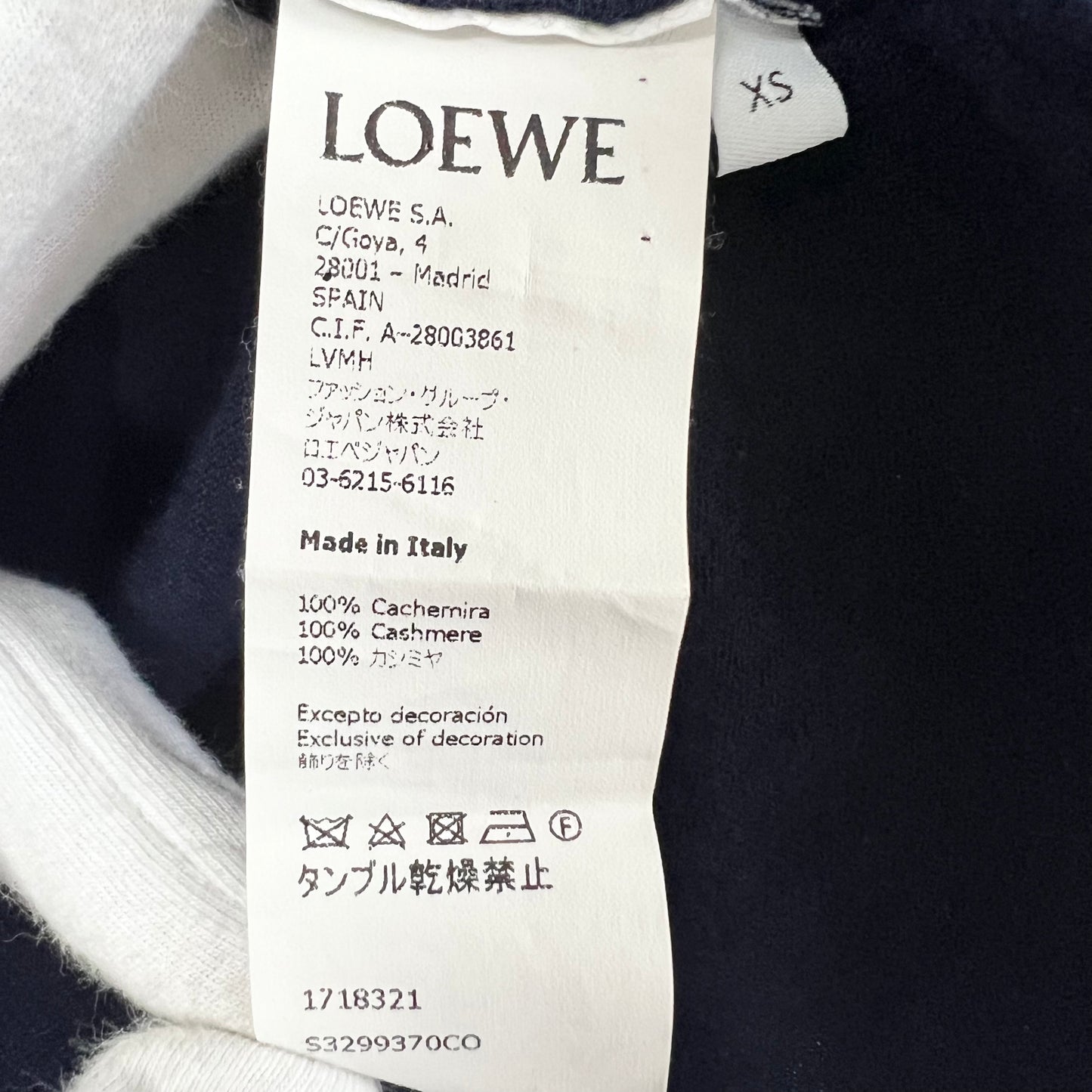 LOEWE ロエベ　タートルネックニット　カシミヤ