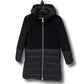 HERNO Hooded down coat with wool inserts