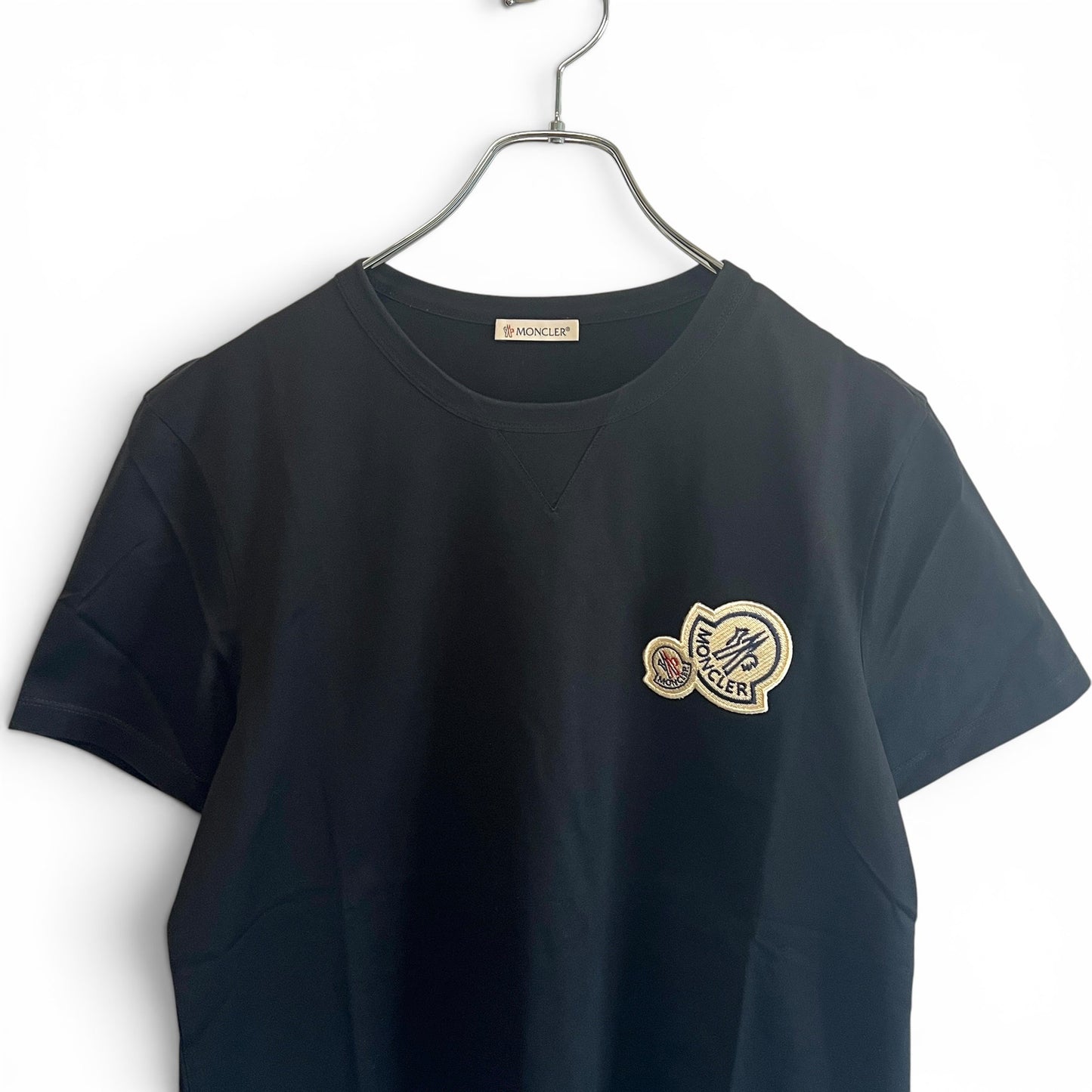 モンクレール Tシャツ ダブルロゴワッペン