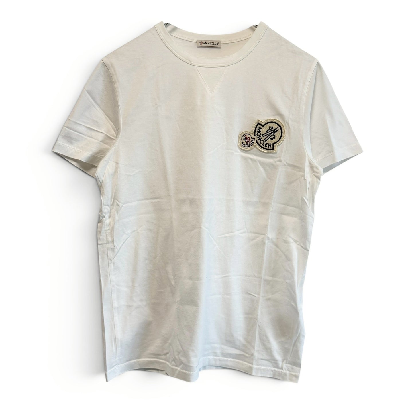 モンクレール Tシャツ モノグラムパッチ 肩ロゴ