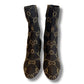 GUCCI Gucci sock boots GG pattern brown