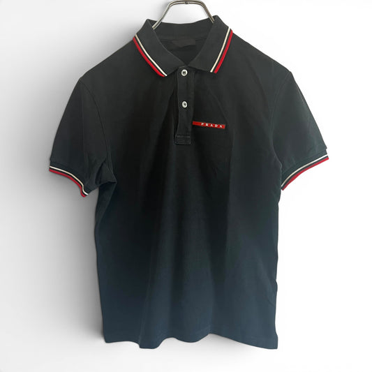 PRADA プラダ ポロシャツ ラバーロゴ