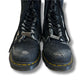 OFF-WHITE × Dr.Martens オフホワイト×ドクターマーチン　ブリーチデニムブーツ　ブラック