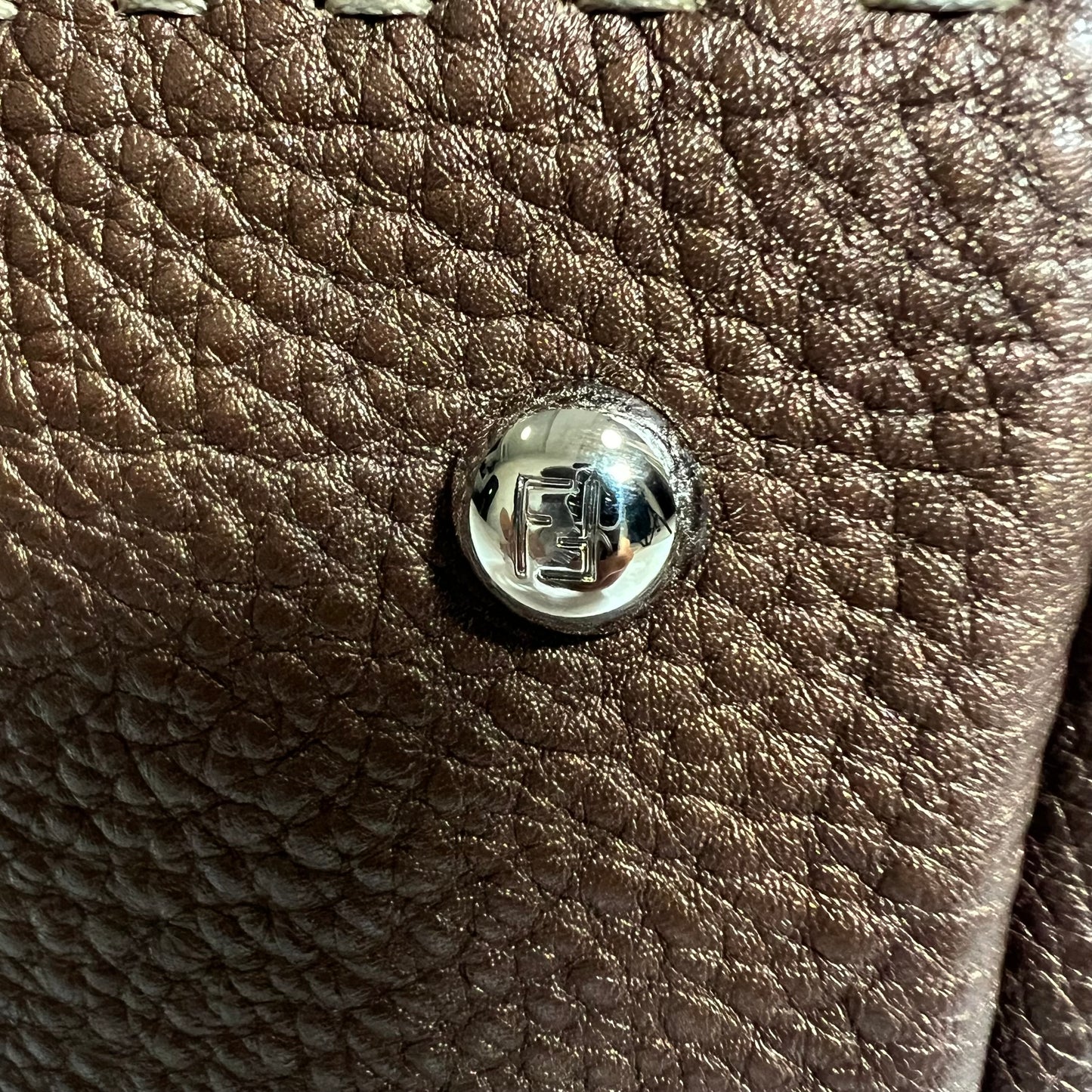 FENDI フェンディ セレリア　トートバッグ　ハンドバッグ　ブラウン