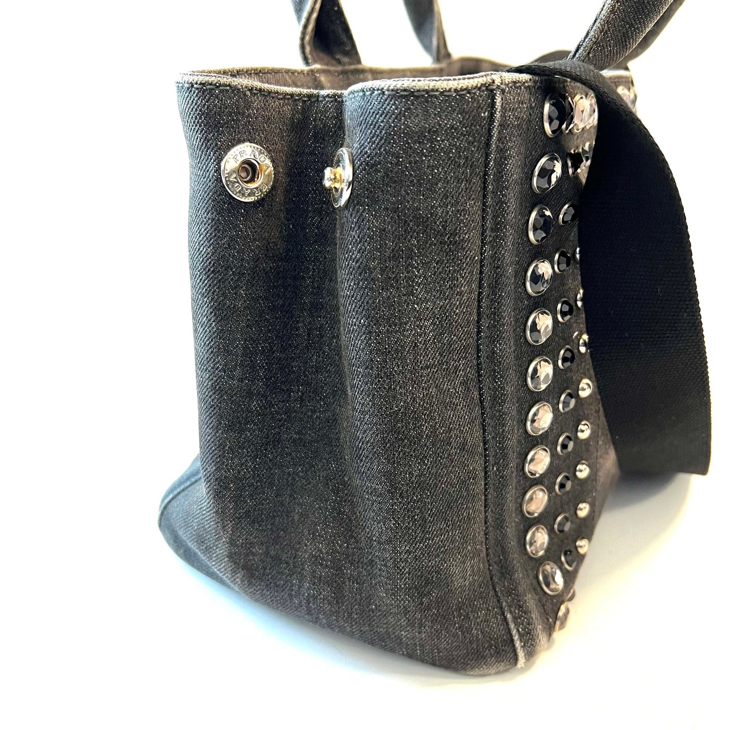 PRADA プラダ ビジュー カナパ トートバッグ 2WAY