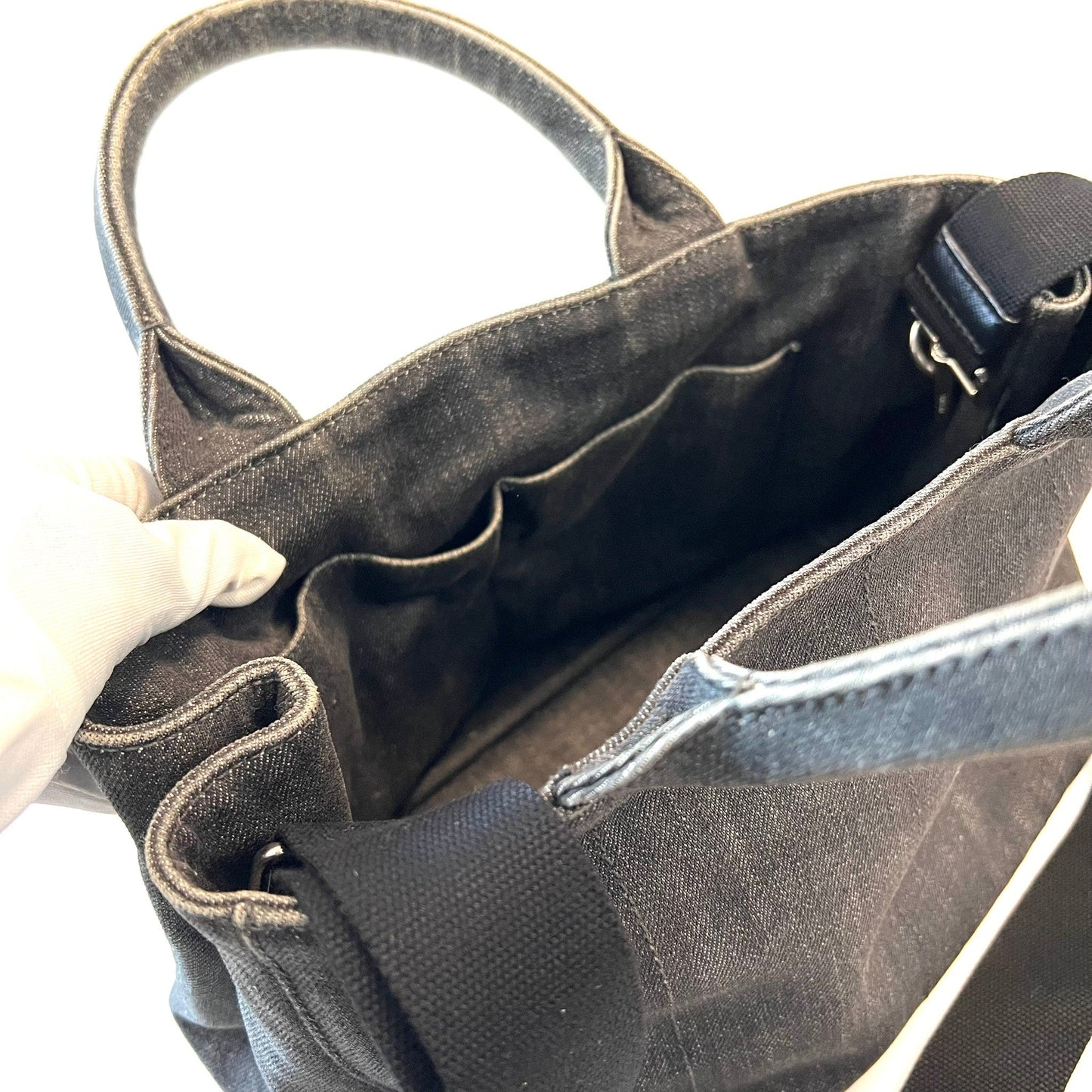 PRADA プラダ ビジュー カナパ トートバッグ 2WAY