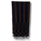 FENDI scarf Zucca pattern brown stripes
