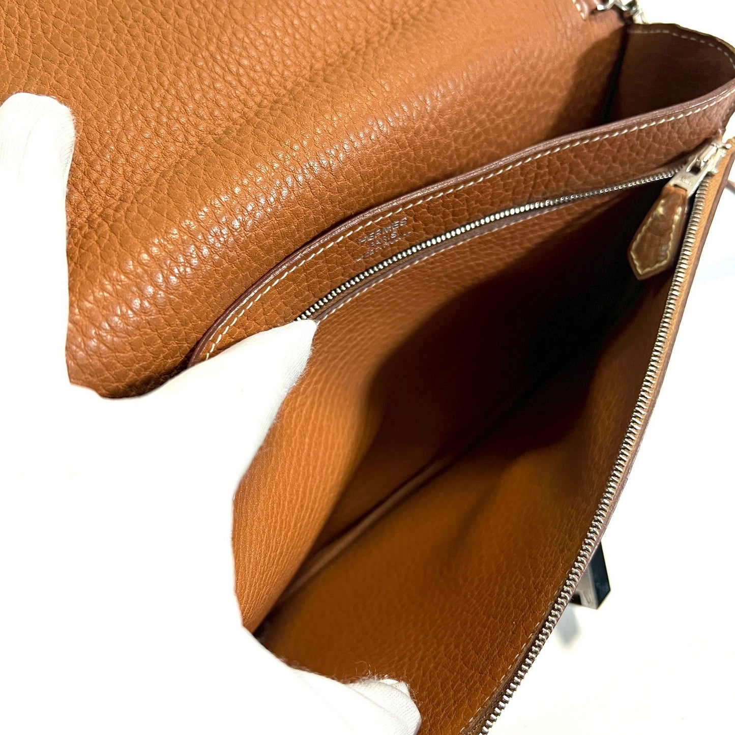 HERMES エルメス ポシェットジェット クラッチバッグ L刻印