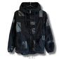 コムデギャルソンオム　18aw フードジャケット　パーカー　パッチワーク