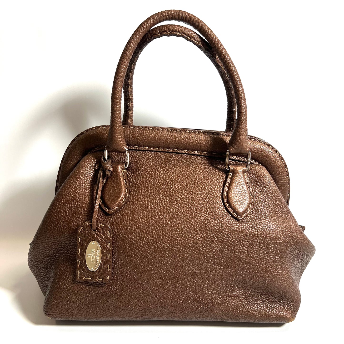 FENDI フェンディ セレリア　トートバッグ　ハンドバッグ　ブラウン