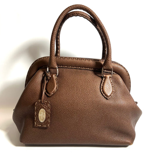 FENDI フェンディ セレリア　トートバッグ　ハンドバッグ　ブラウン
