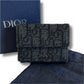 DIOR クリスチャンディオール　折り財布　オブリーク