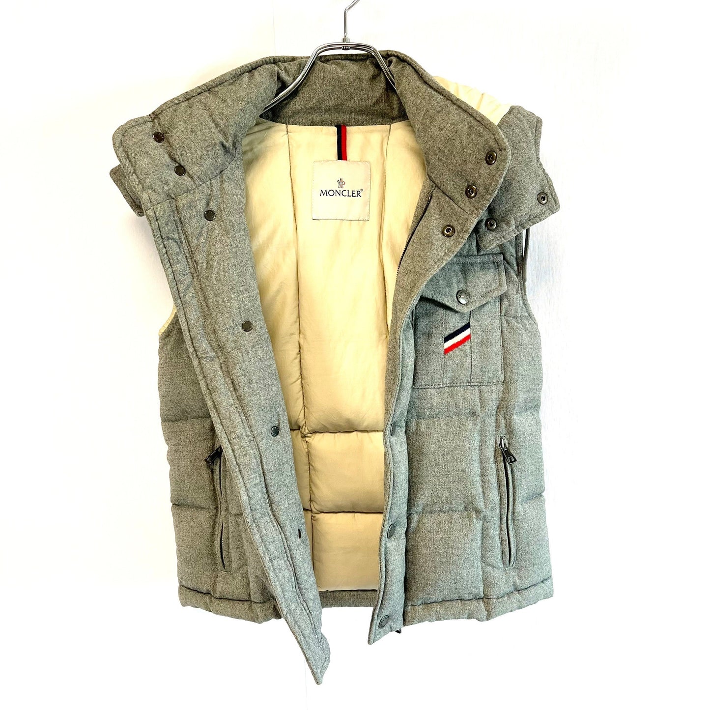 MONCLER ERAULT モンクレール ダウンジャケット ベスト フード グレー