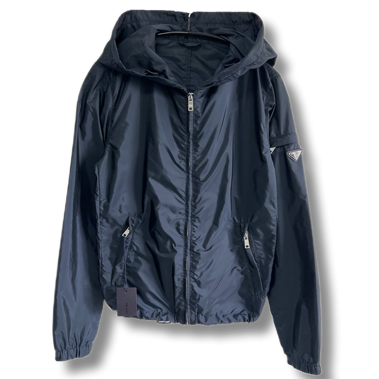 PRADA Prada nylon jacket hoodie navy