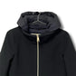 HERNO Hooded down coat with wool inserts