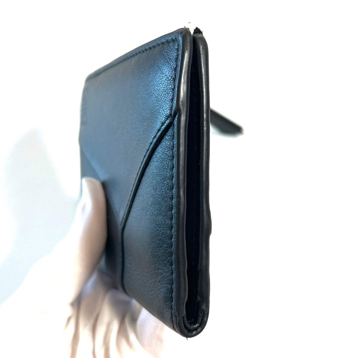 LOEWE ロエベ　パズル　折り財布　二つ折り　オールブラック