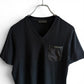 プラダ Tシャツ Vネック Re-Nylon ラバーロゴ