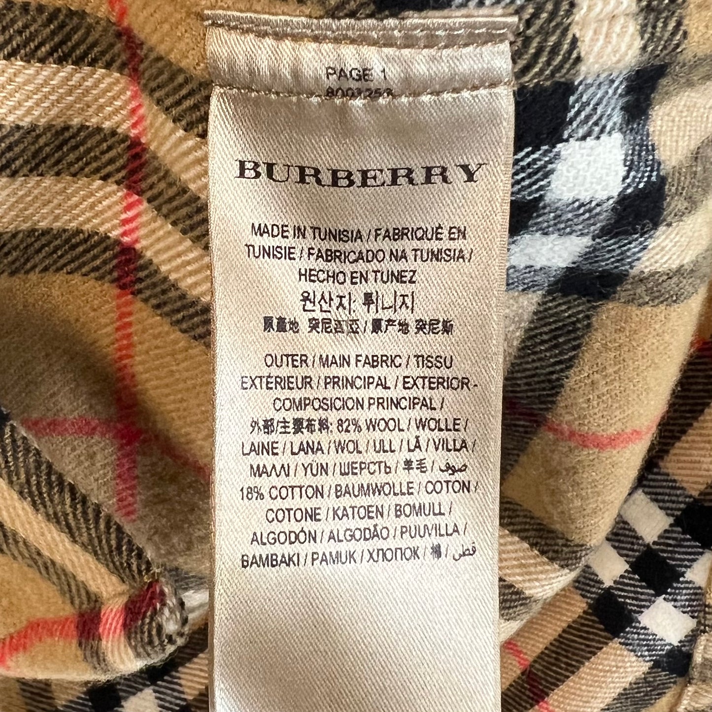 Burberry バーバリー リンドハーストチェックフランネルシャツ