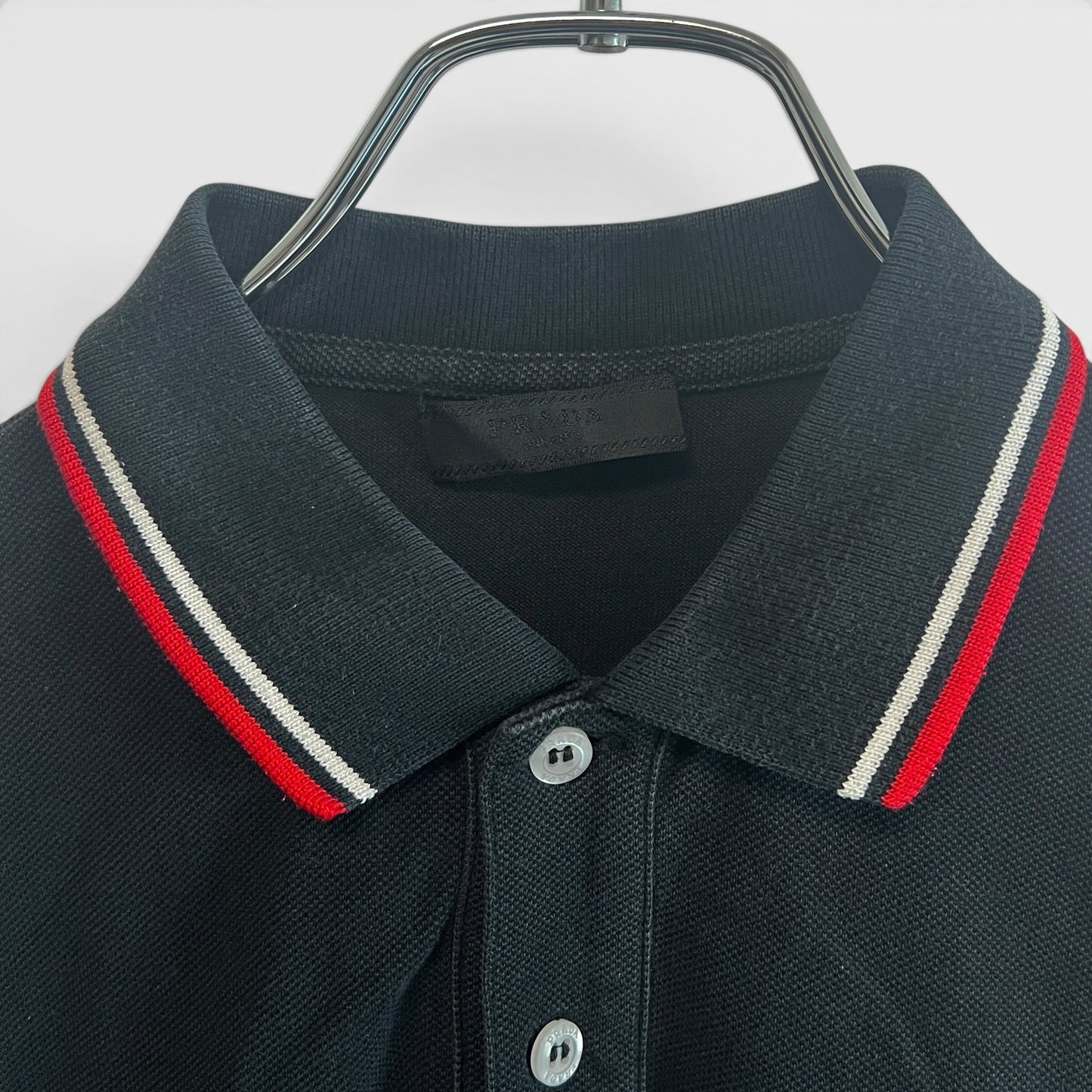 PRADA プラダ ポロシャツ ラバーロゴ