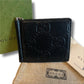 GUCCI Money Clip Folding Wallet GG Pattern