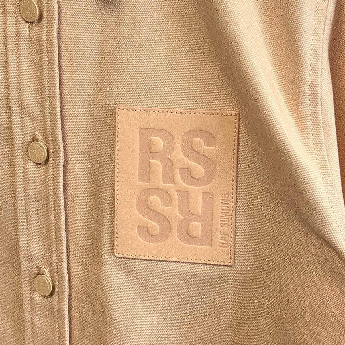 ラフシモンズ 23SS デニムシャツ ワッペン