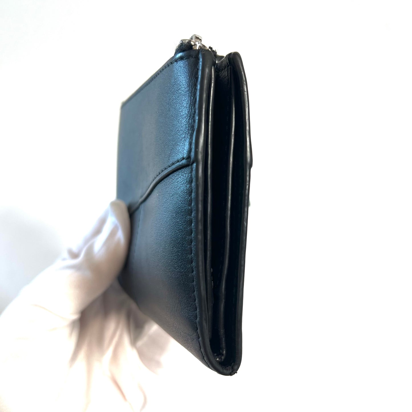 LOEWE ロエベ　パズル　折り財布　二つ折り　オールブラック