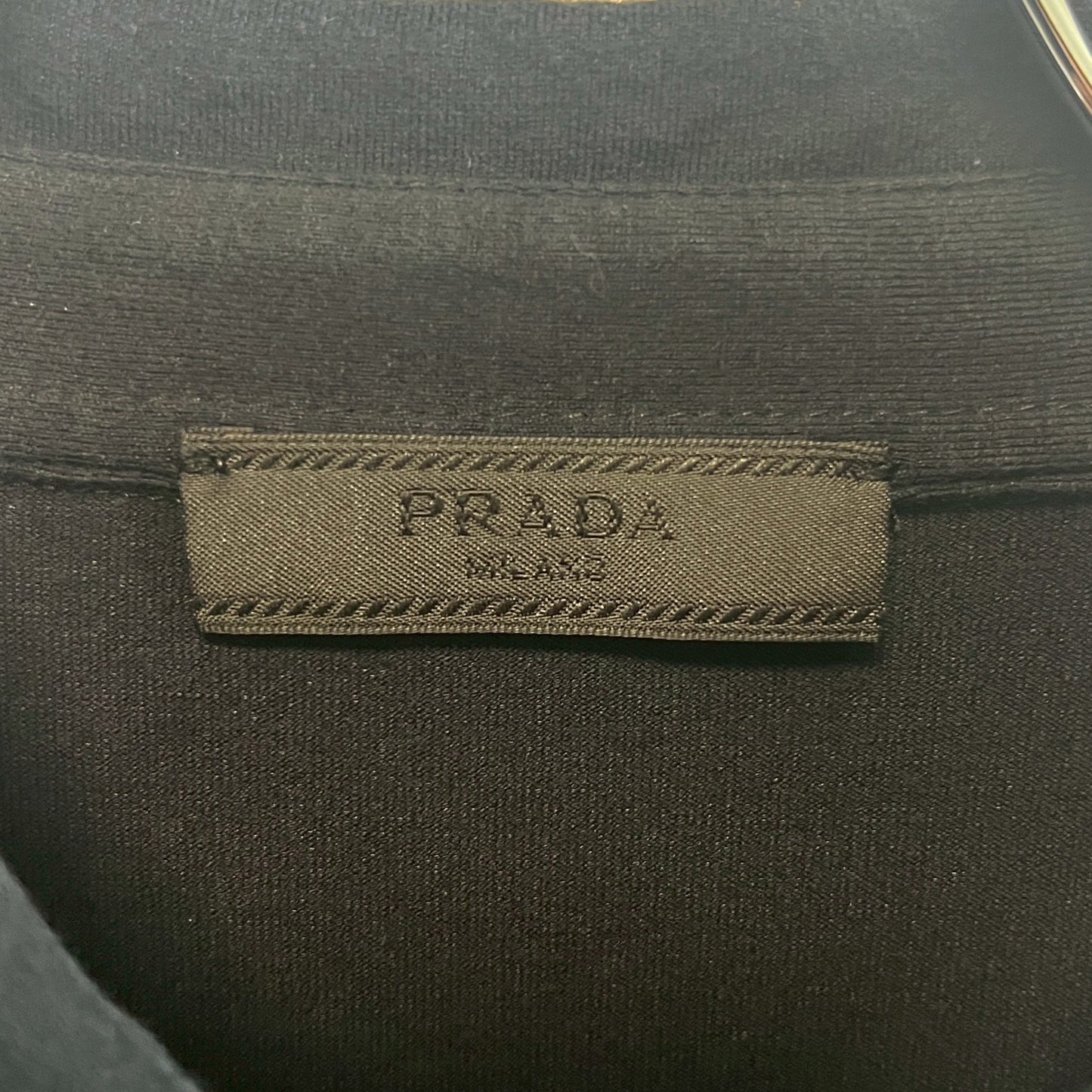 PRADA プラダ ポロシャツ 長袖 ラバーロゴ