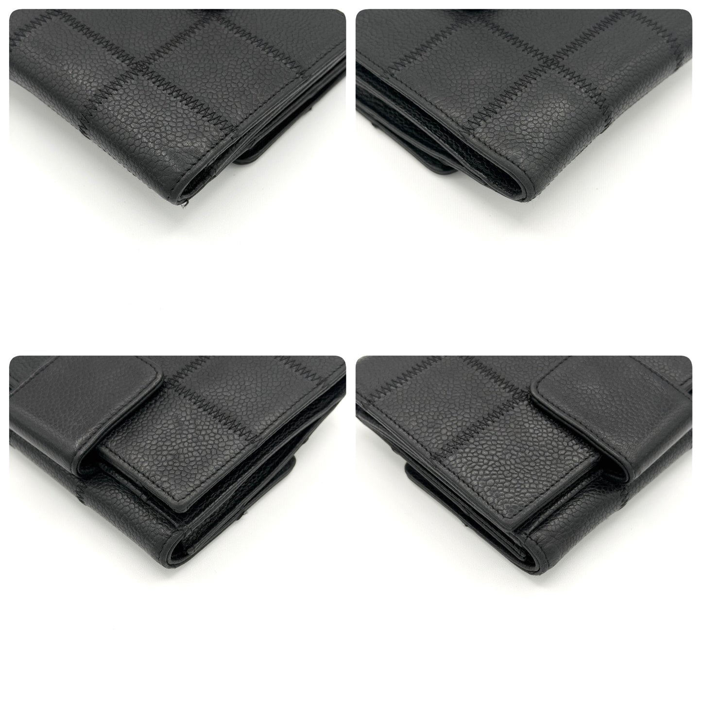 シャネル 折り財布 チョコバー ワイルドステッチ