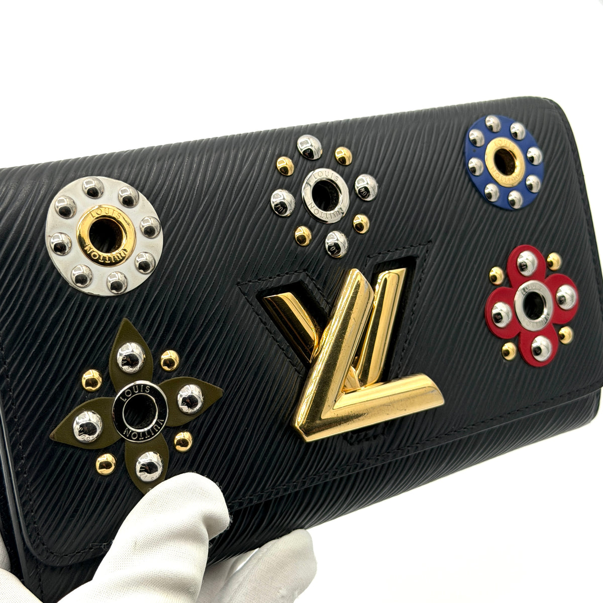 ルイヴィトン 長財布 エピ フラワー ポルトフォイユ ツイスト