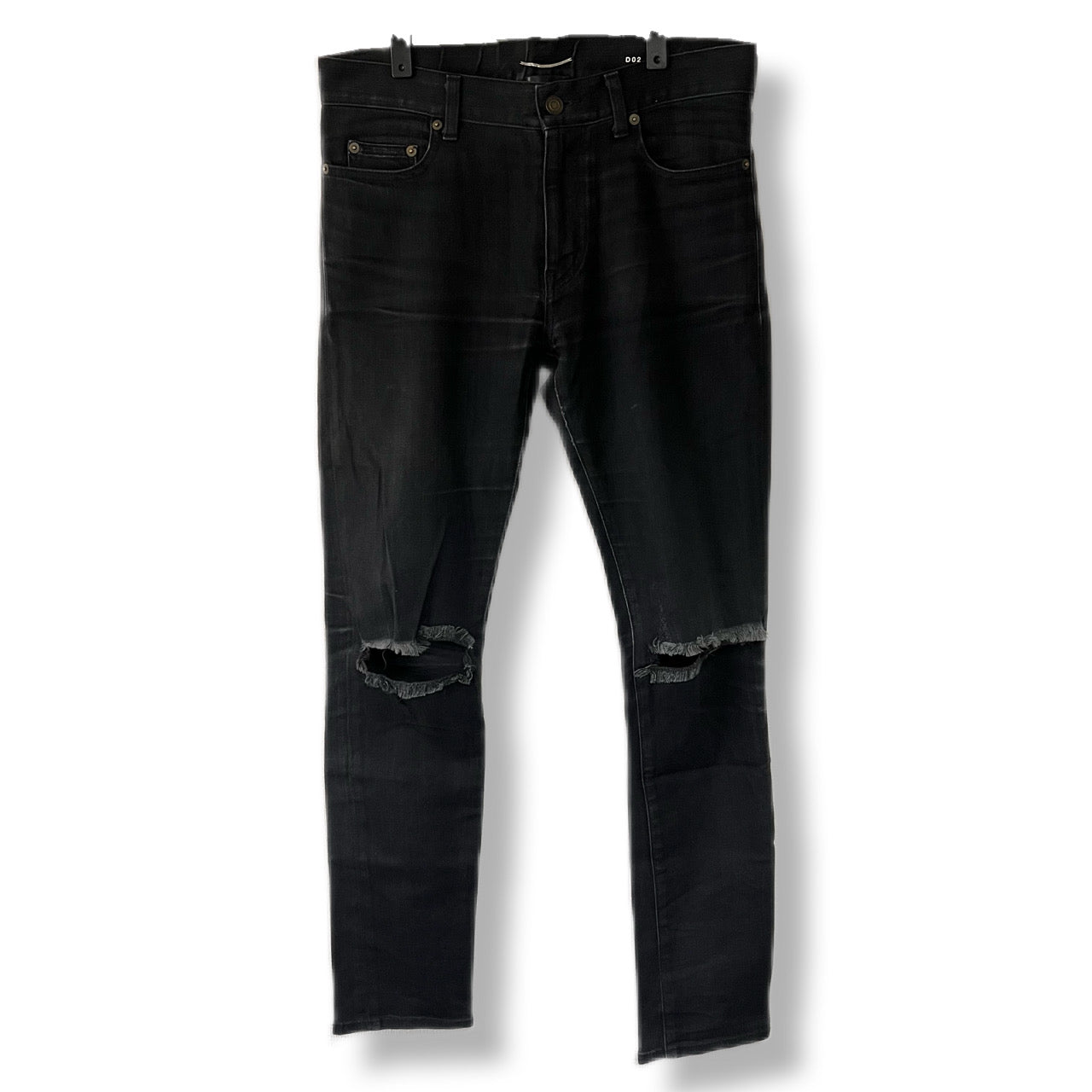 SAINT LAURENT サンローラン　16aw エディ期　ブラックデニム　ダメージジーンズ