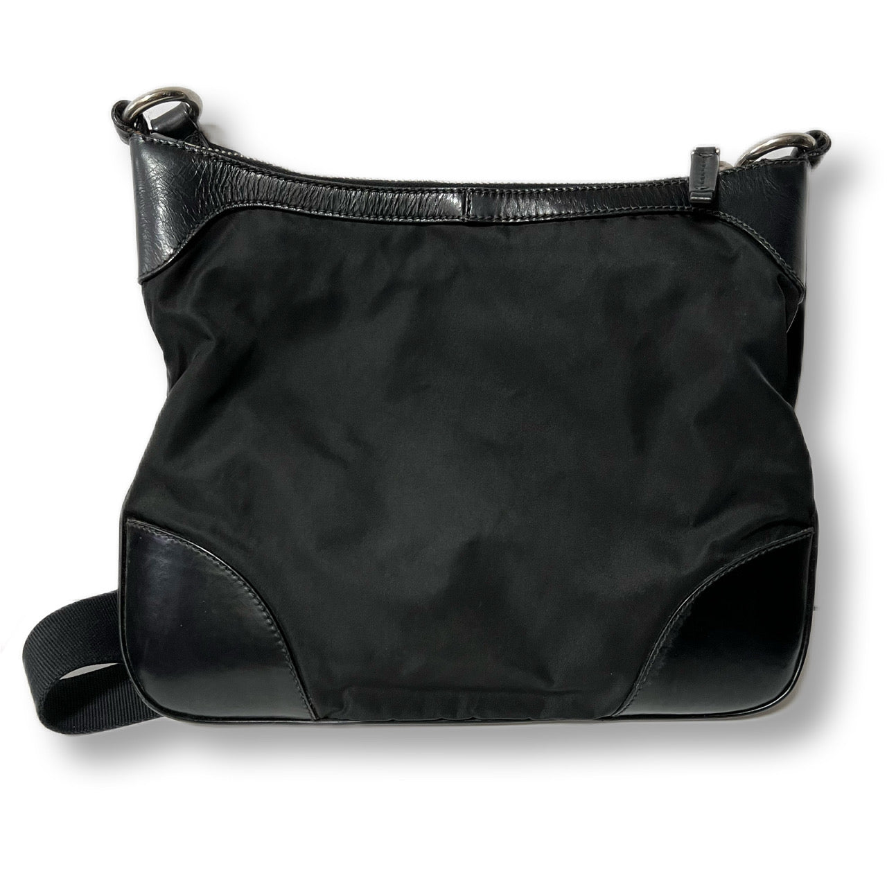 PRADA プラダ　ショルダーバッグ　ナイロン　ポコノ　レザー　サコッシュ　ブラック