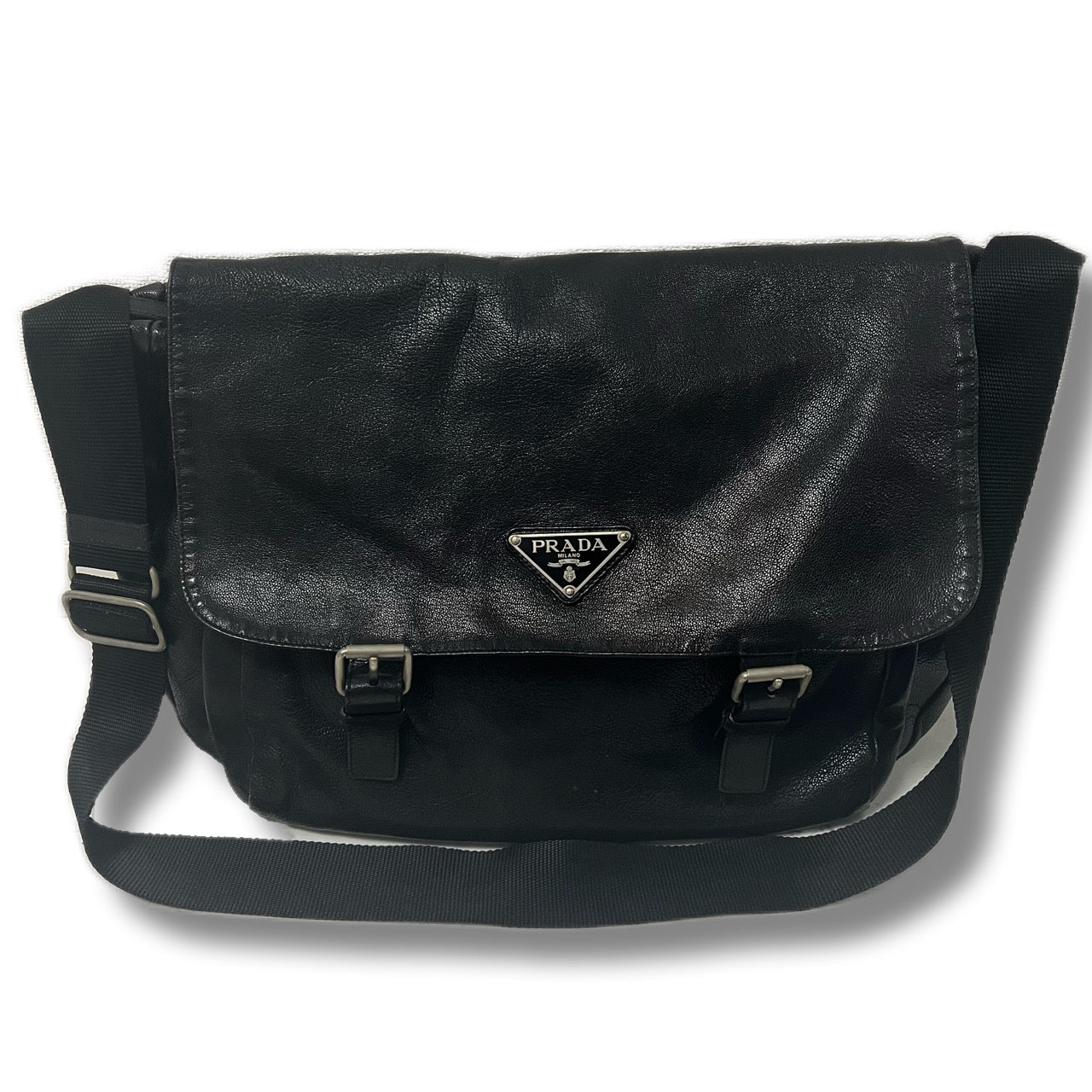 PRADA プラダ　ショルダーバッグ　オールレザー