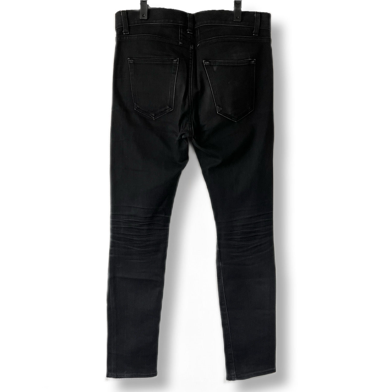 Saint Laurent black skinny jeans hedi期パンツ