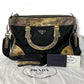 PRADA TESSUTO LIZAR handbag shoulder bag leather nylon