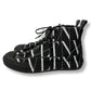 VALENTINO ヴァレンティノ　ハイカットスニーカー　総柄　ロゴプリント　ブラック　美品