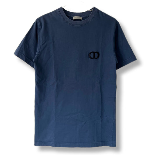 DIOR クリスチャンディオール　Tシャツ　ブルー　厚手　刺繍